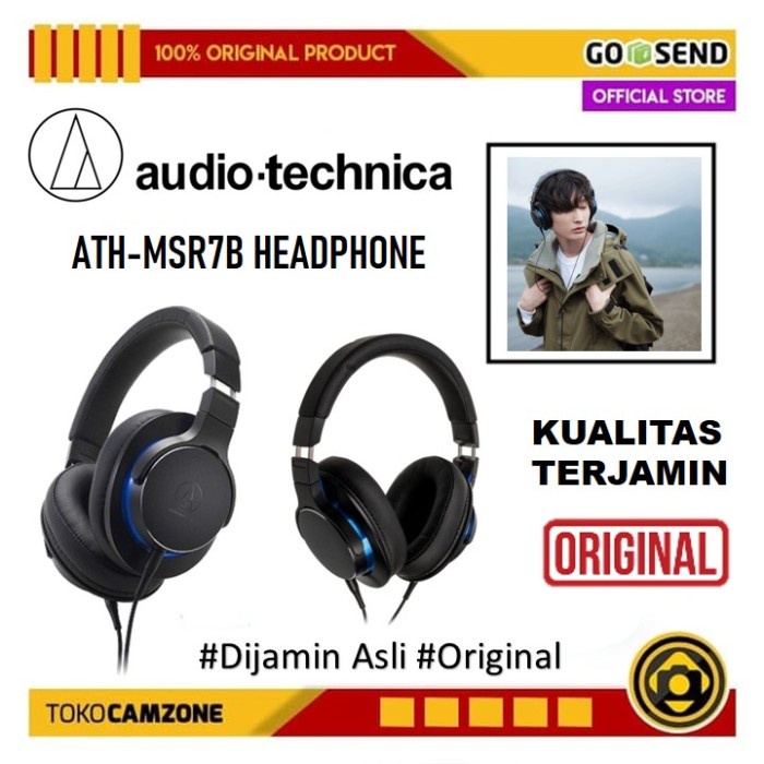 Jual Audio Technica ATH-MSR7B Over Ear High Resolution Headphone ...