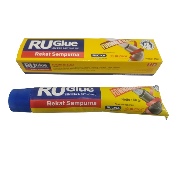 Jual Lem Pipa Pvc Ruglue 50 Gr Rucika Shopee Indonesia