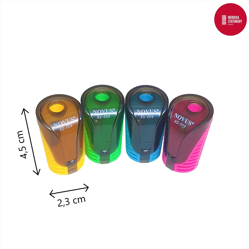 Jual Rautan/Serutan/Orotan/Ongotan Pensil/Roti Sharpener Plastik Novus ...