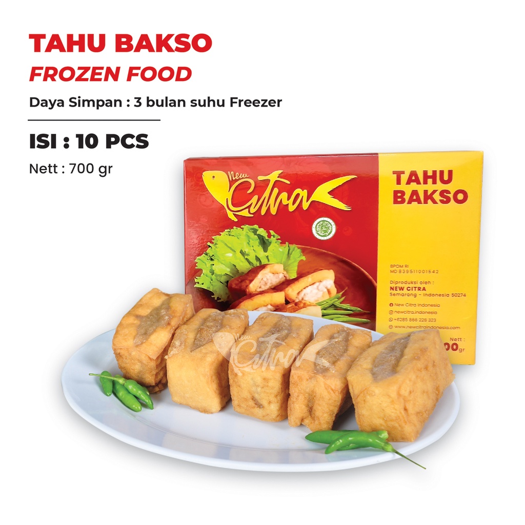 Jual Tahu Bakso Spesial New Citra Frozen Isi 10 Pcs Shopee Indonesia