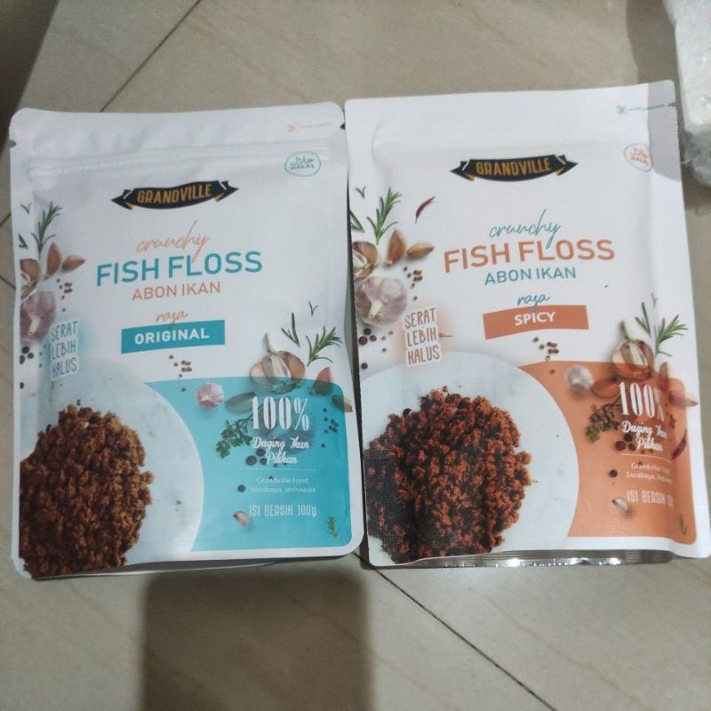 Jual Grandville fish floss abon ikan original spicy | Shopee Indonesia
