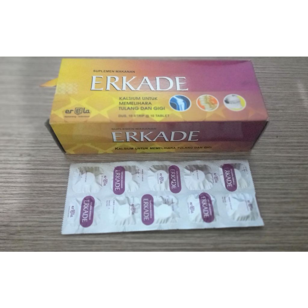 Jual erkade vitamin D 1 strip | Shopee Indonesia