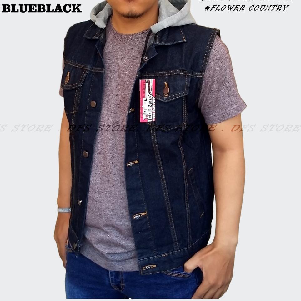 Jual Recomended Flower Country Jaket Rompi Jeans Hoodie Cowok Jacket ...