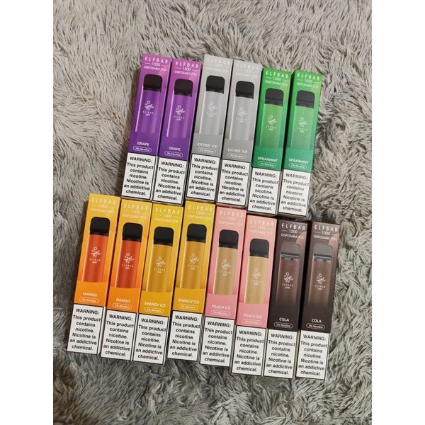 Jual Elfbar Disposable Vape 1500 Puffs Elf Bar Vaporizer Pod Rokok