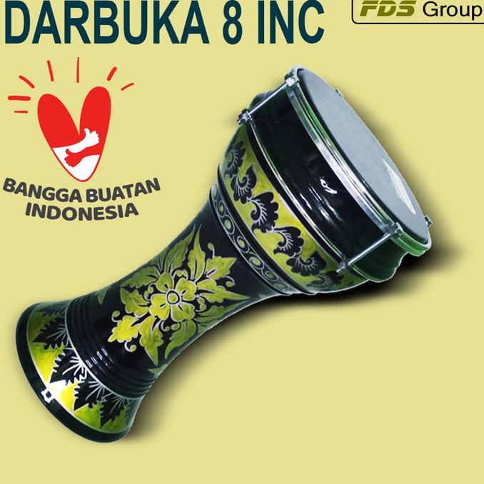 Jual Alat Musik Dumbuk Darbuka Hadroh Murah Asli 8 Inch Marawis Rebana