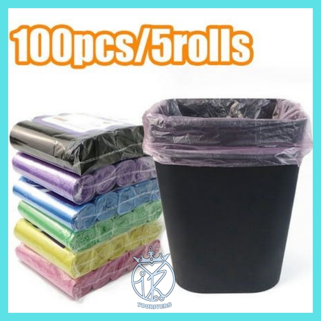 Jual Plastik Sampah Roll 1pack 5roll Plastik Sampah Roll Jumbo 45x50cm Isi 75 Lembar Kantong 