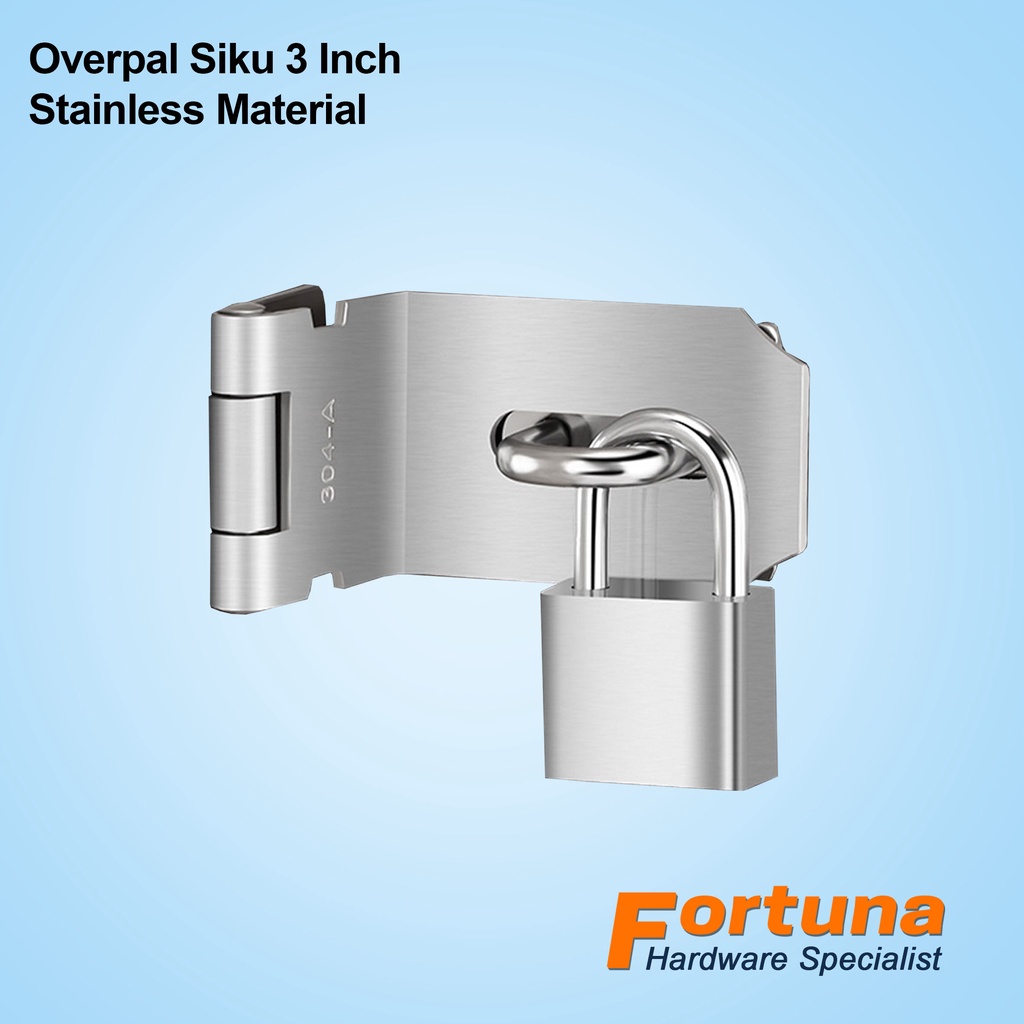Jual FORTUNA Overpal Siku Kecil 3 Inch / Kunci Pintu Overpal SUS 304 ...