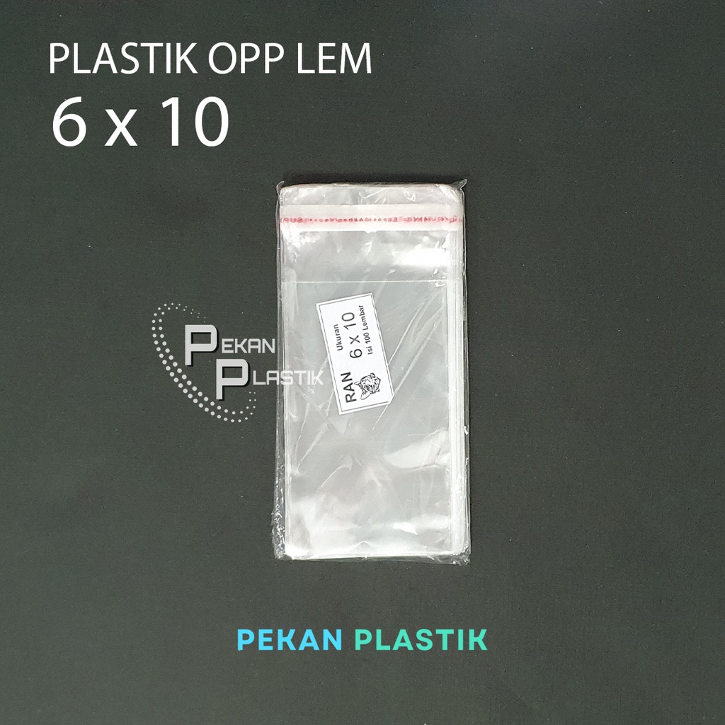 Jual Plastik OPP LEM 6x10 cm isi 100 Lembar | KTP / ATM / ID Card ...