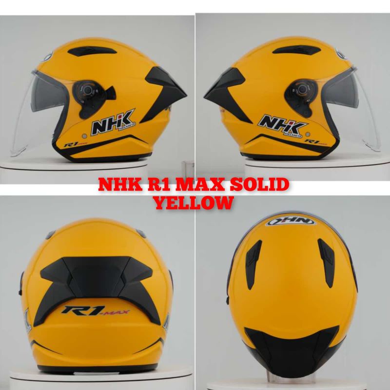 Jual HELM NHK R1 MAX VISOR LIGHT SMOKE SOLID | Shopee Indonesia