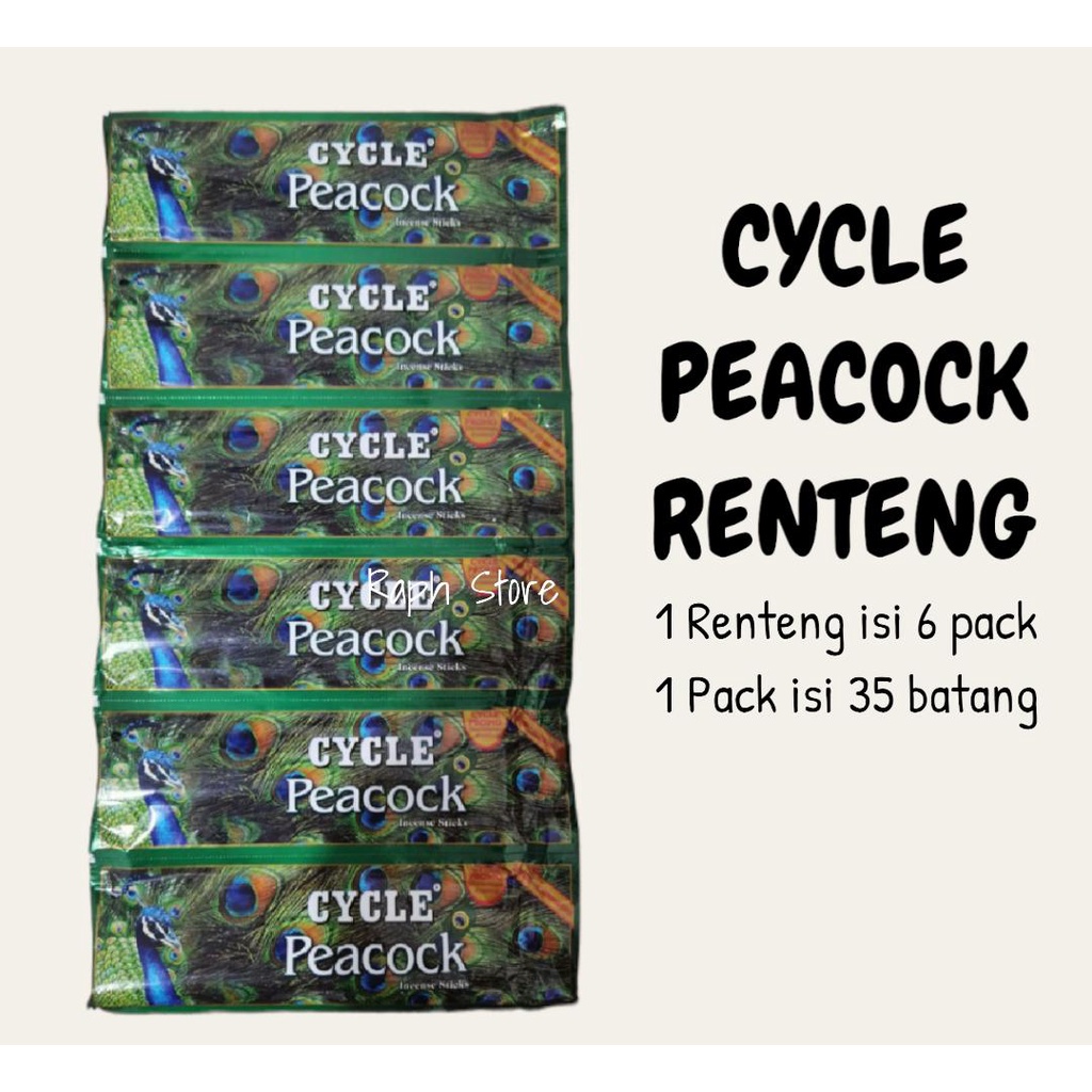 Jual Per Renteng Dupa Hio Peacock Renteng isi 6 pack By Cycle | Shopee ...