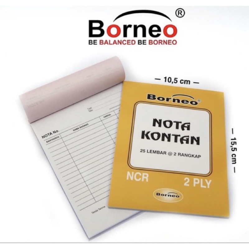 Jual NOTA KONTAN KECIL 2PLY / BUKU NOTA RANGKAP NCR (Pcs) | Shopee ...