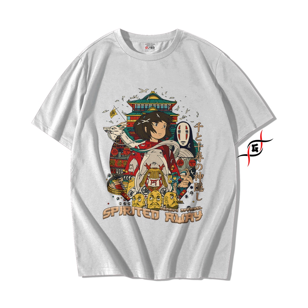 Jual GENRYU Spirited Away Anime Studio Ghibli Baju Kaos T-shirt Cotton ...