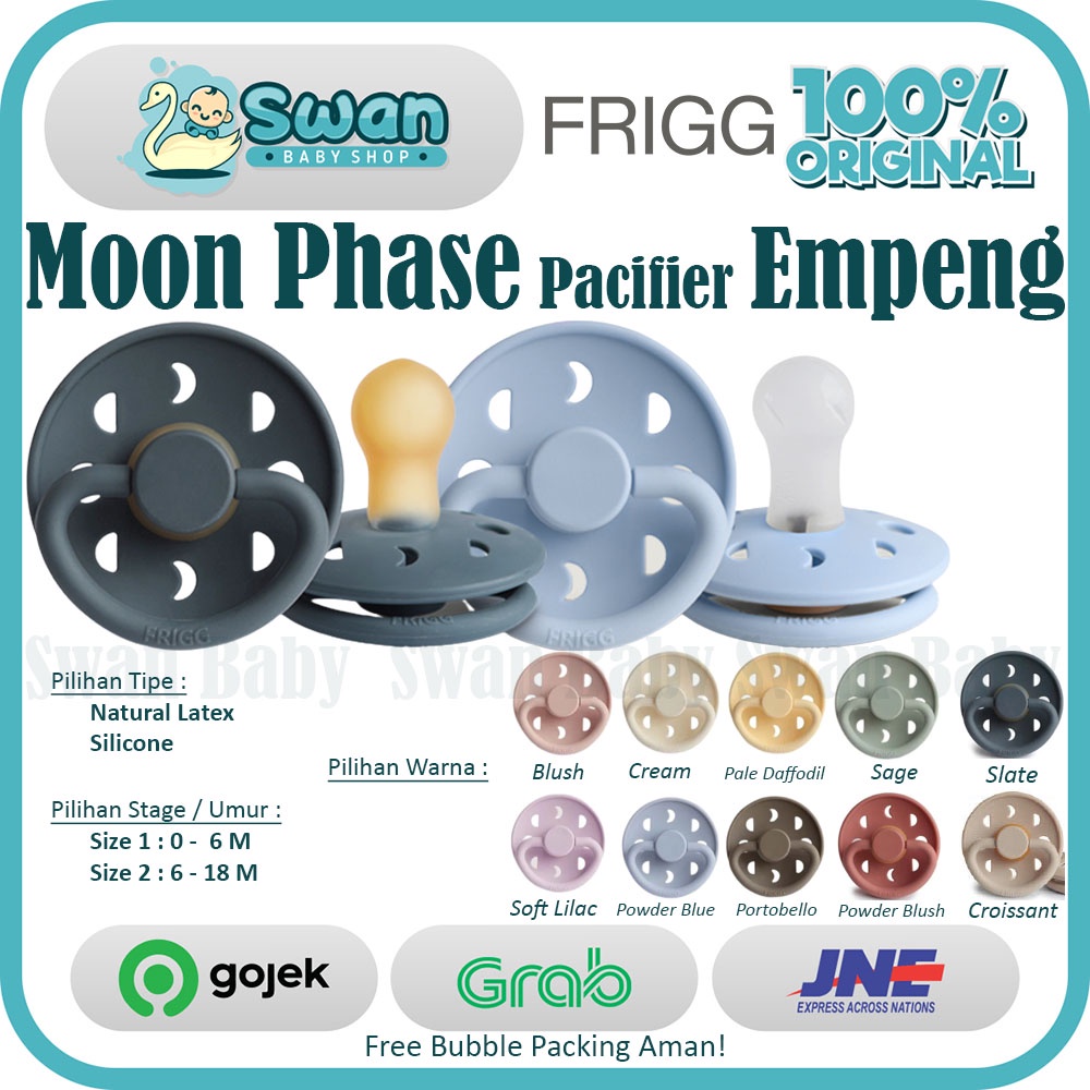 Jual FRIGG Moon Phase Natural Rubber Pacifier / Moon Phase Silicone