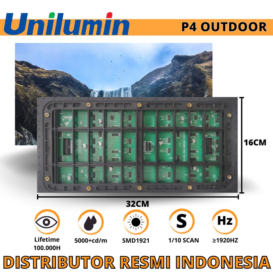 Jual Modul Panel LED Videotron P4 P5 P8 Outdoor lamp By Unilumin ...