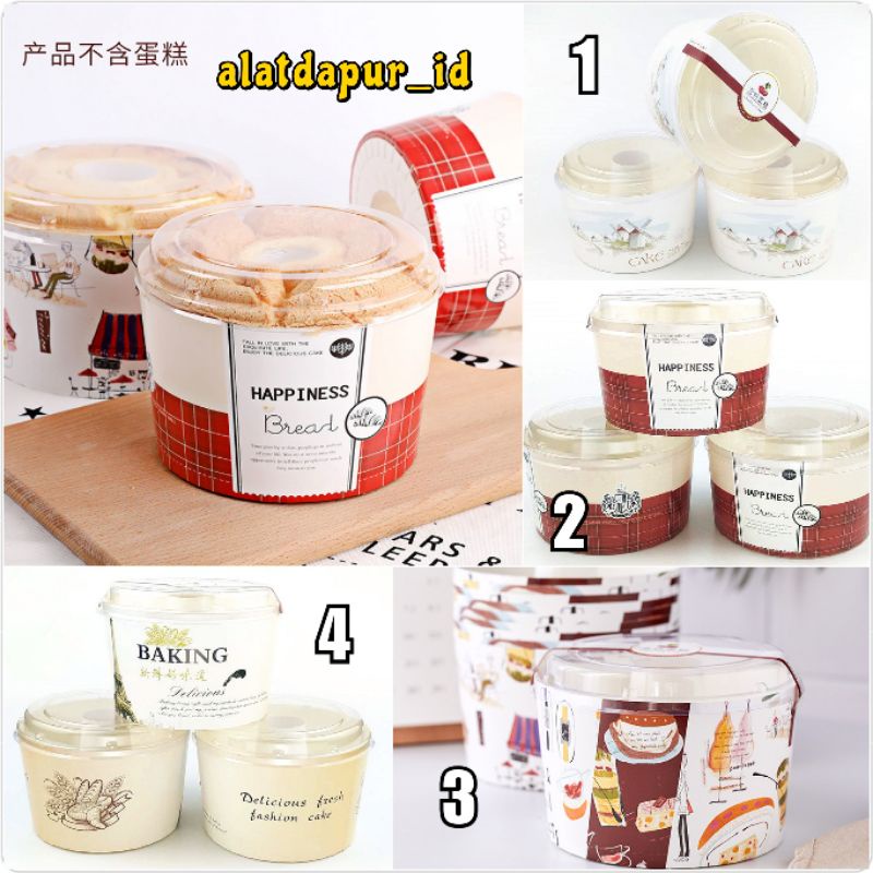 Jual 10pcs loyang kertas chiffon paper cup chiffon paper case chiffon ...