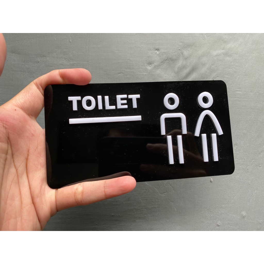 Jual Tanda / signate toilet bahan akrilik | Shopee Indonesia