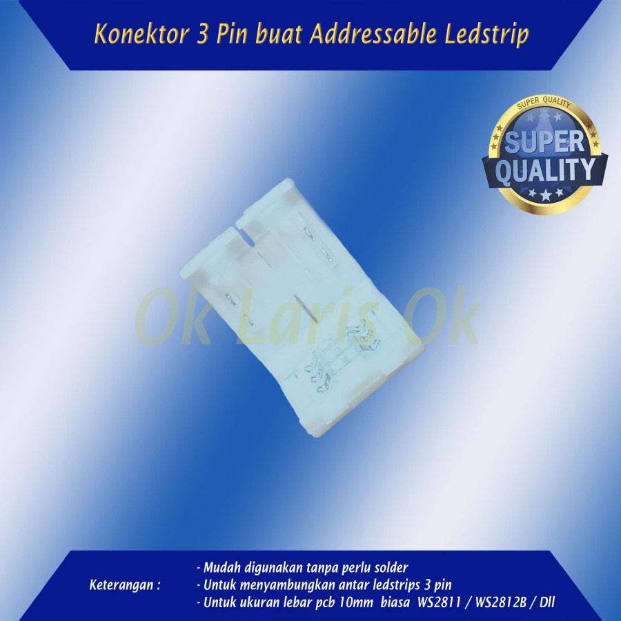 Jual Konektor Ledstrips WS2811 WS2812b 3 pin | Shopee Indonesia