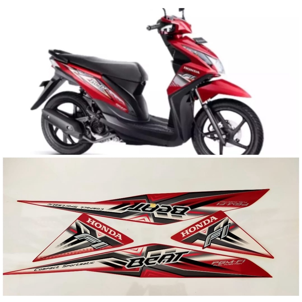 Jual Stiker list beat fi 2013 - 2015 merah | Shopee Indonesia