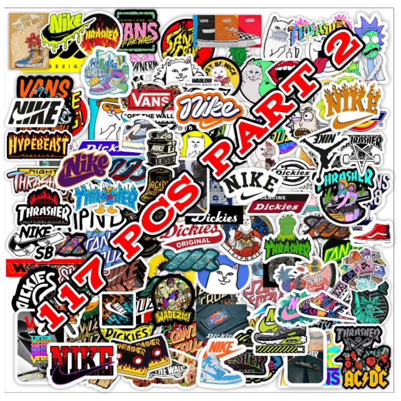 Jual STIKER MINI NEW PART 2 ISI 117PCS PACK MINI BAHAN GRAFFAC ANTI AIR ...