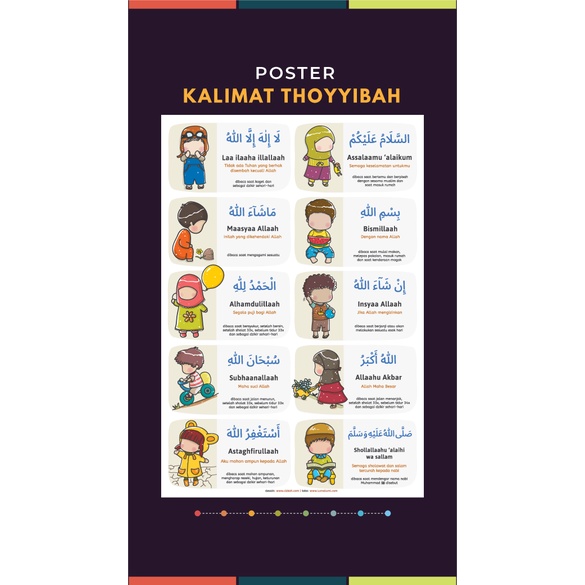 Jual Poster Belajar – Kalimat Thoyyibah | Shopee Indonesia