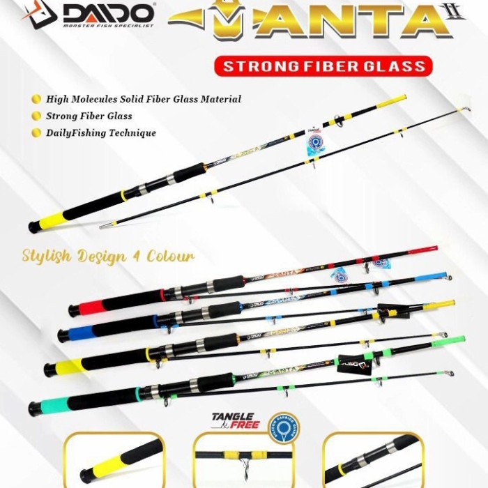 Jual Joran Daido Manta Ii 180 Cm Full Busa Pancing Fiber Kuat 16Kg Kaki ...