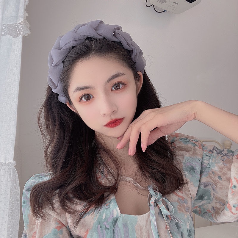 Jual Bando Kepang Wanita Scrunchie / Bandana Nagita Organza / Headband ...