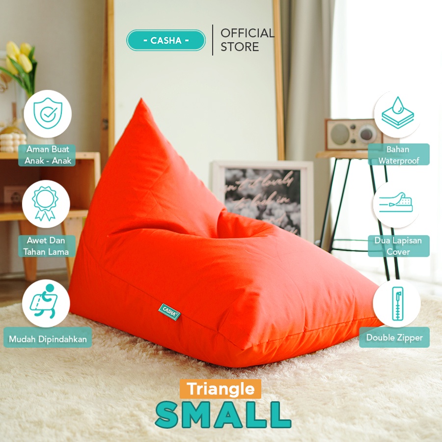 Jual CASHA Bean Bag Triangle Waterproof Size Small Shopee Indonesia