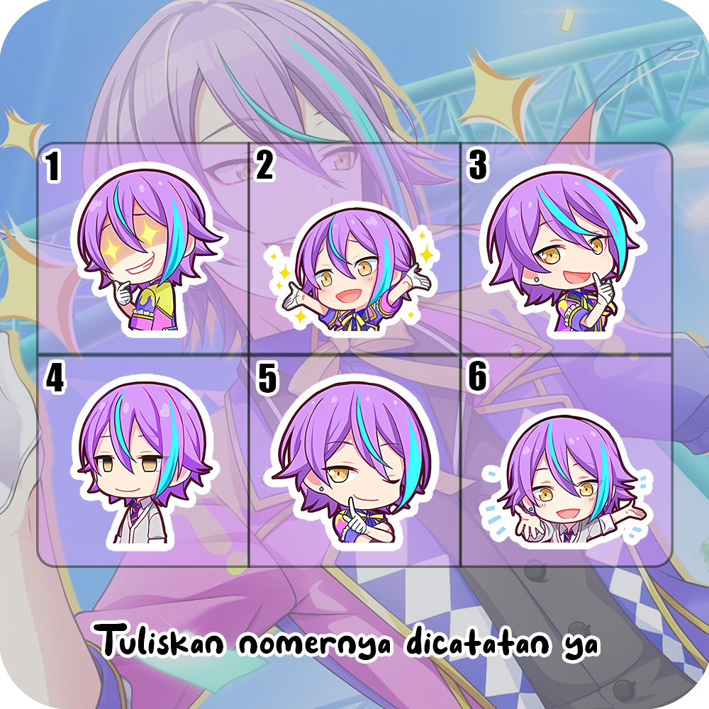 Jual Stiker Glossy Rui Kamishiro Project Sekai, Sticker Anime Game ...