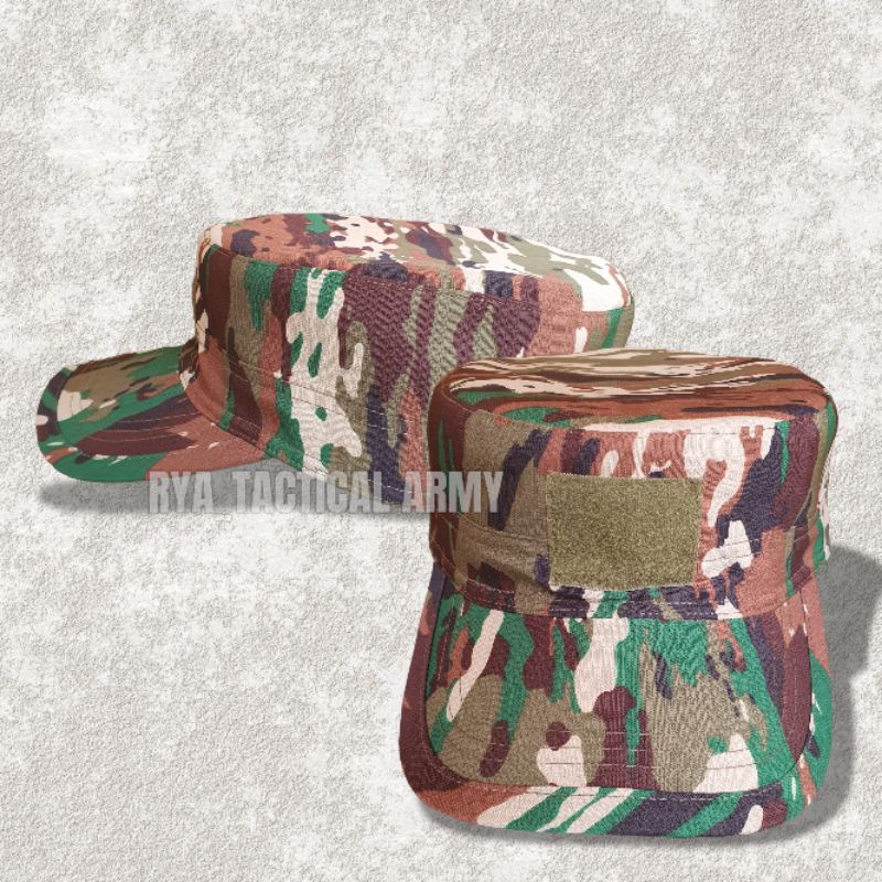 Jual Topi Pet Pdl Loreng Kasad Tni Ad Terbaru Topi Pet Commando Loreng Nkri Terbaru Topi