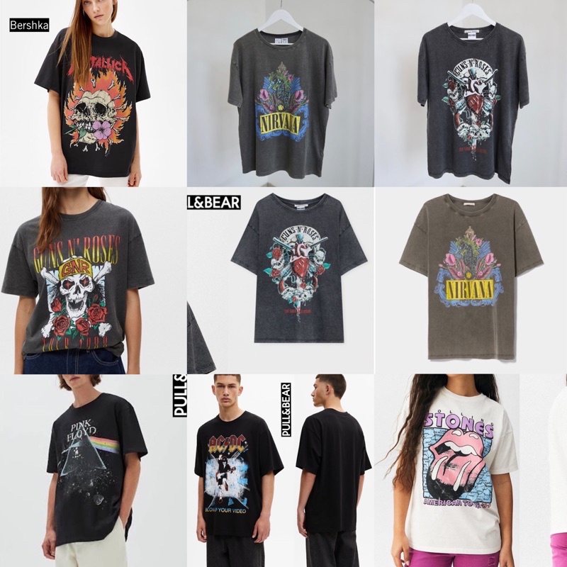 Jual Kaos original cross label hm band PART 2 | Shopee Indonesia
