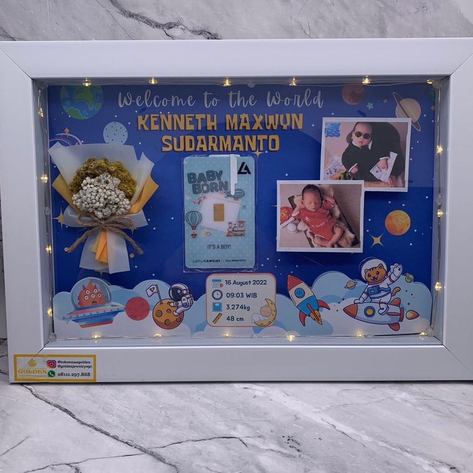 Jual HAMPERS Gift CUSTOM Bingkai FRAME Mahar 3D (TIDAK TERMASUK EMAS ...