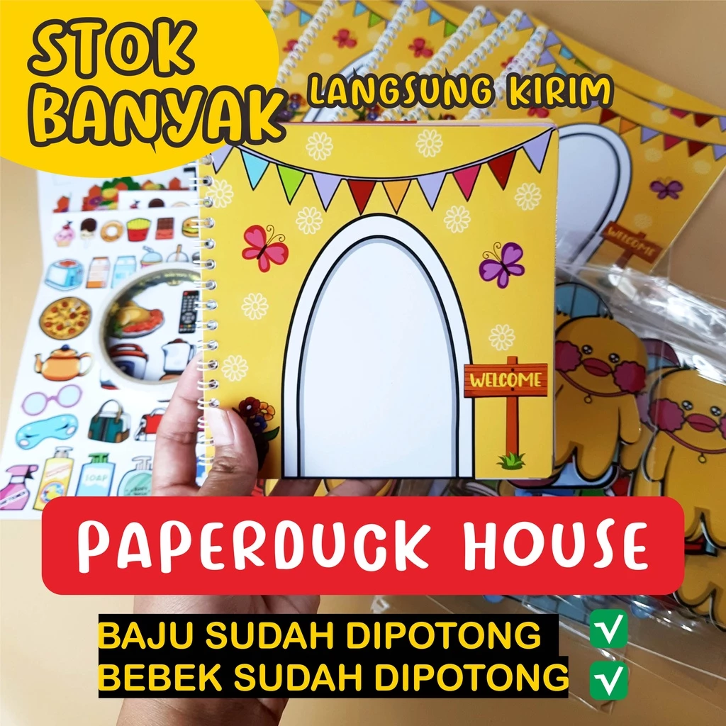 Paperduck Duck House Mainan Bongkar Pasang Anak