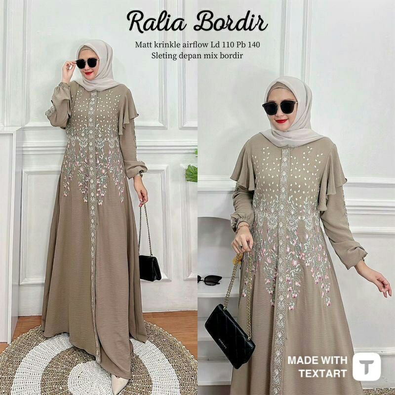 Jual RALIA BORDIR LABEL MADANI(TANYAKAN STOK) | Shopee Indonesia