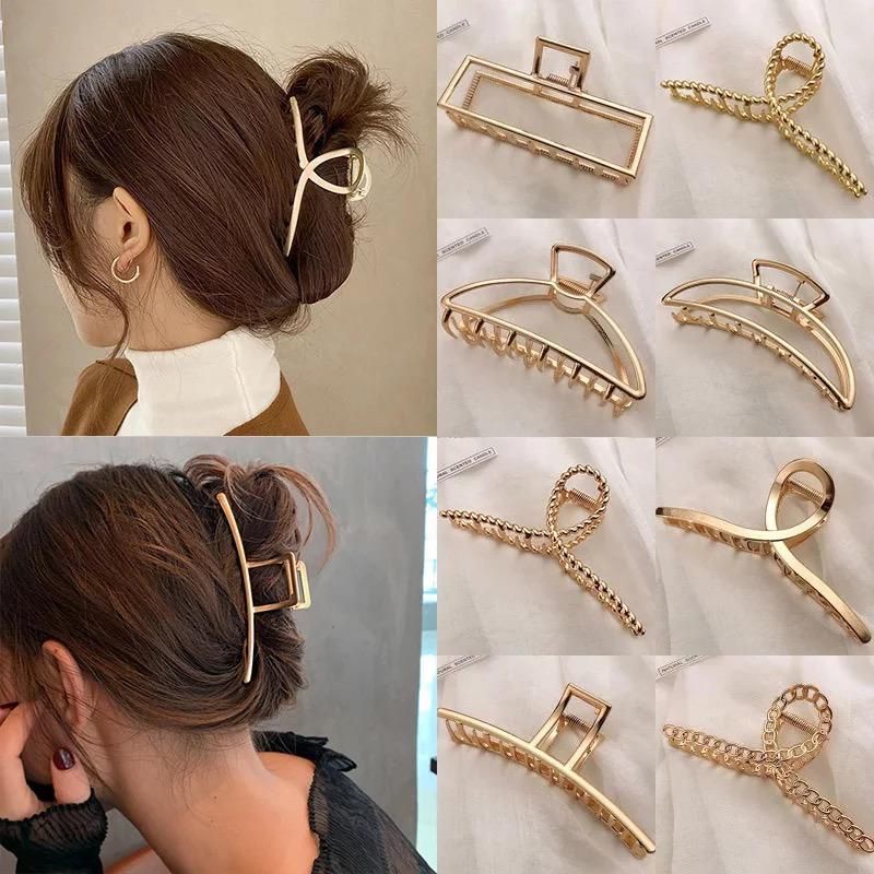 Jual BIG SIZE ! Jepit Rambut Full Metal Jedai Logam Gaya Retro Jepit Rambut Korea Jepit Rambut Salon Bahan Besi Geometri Metal Alloy Hair Claw | Shopee Indonesia