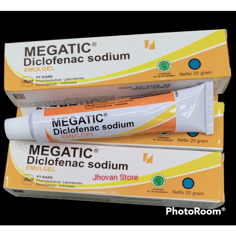 Jual MEGATIC emulgel 20 gr ~ Mengurangi nyeri (sendi ) , gangguan ...