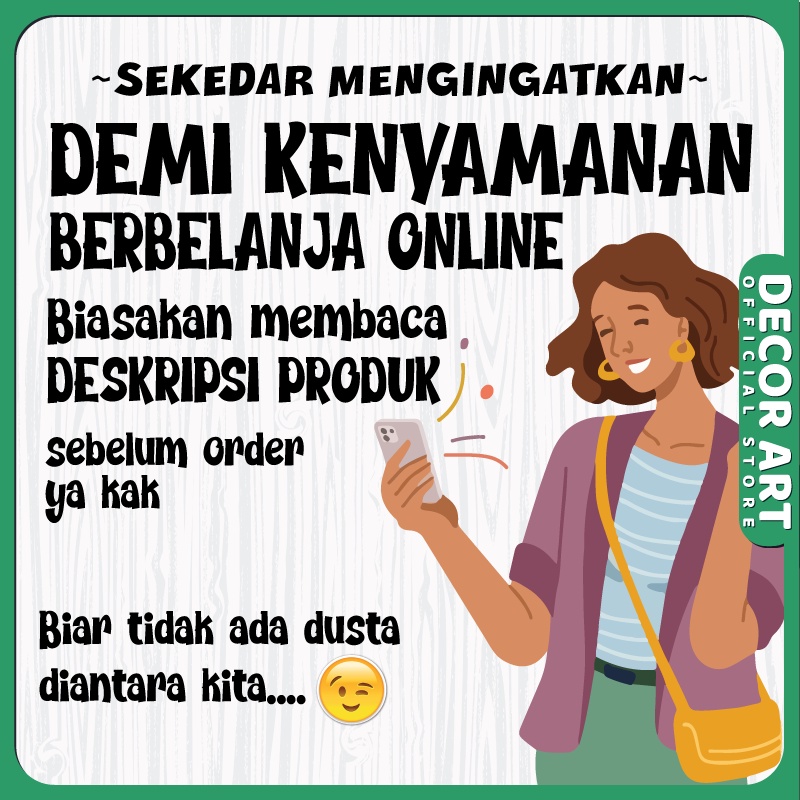 Jual DecorArt - Dekorasi Hiasan Dinding Segi 6 Hexagonal Tema Sign ...