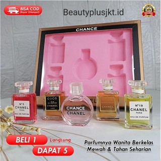 Jual PARFUM CHANEL SET PINK ORIGINAL / CHANEL CHANCE MINIATUR 5 IN