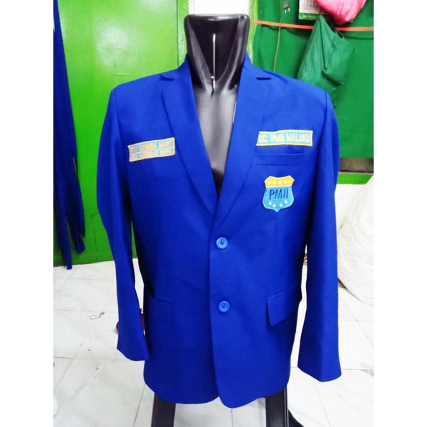 Jual jas blazer PMII plus logo komplit | Shopee Indonesia
