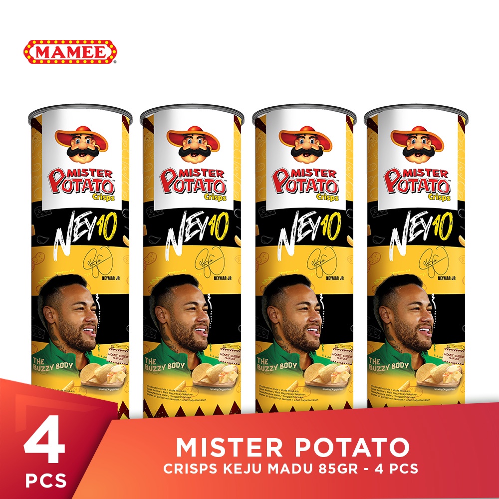 Jual Mister Potato Crisps Keju Madu 80gr 4 Pcs Shopee Indonesia