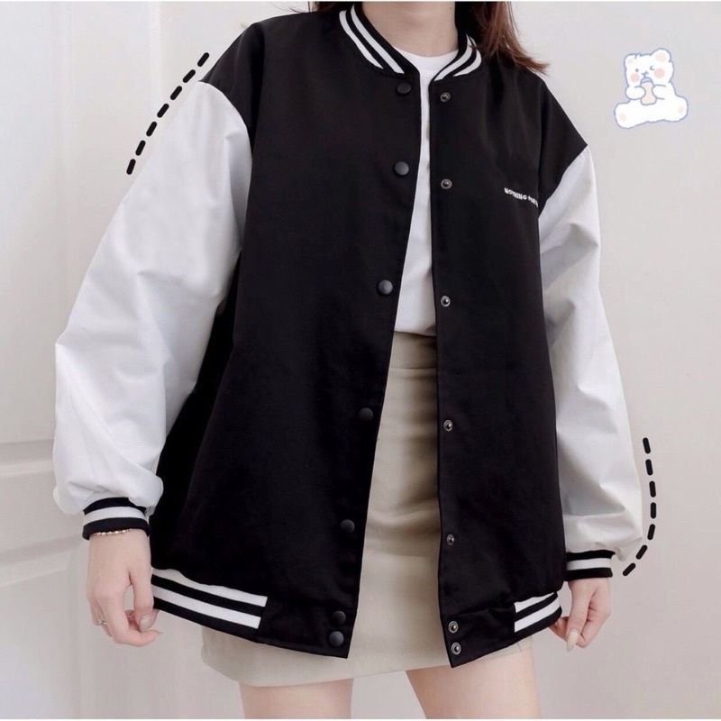 Jual Jaket Baseball Big Size ( S - 6XL ) NOTHING FOR NOTHING Jaket ...