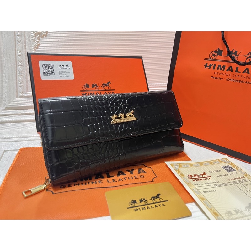 HIMALAYA-NEW DOMPET WANITA TUTUP CROCO HIMALAYA FULL EMBOS FREE BOX+PAPERBAG - Main Image