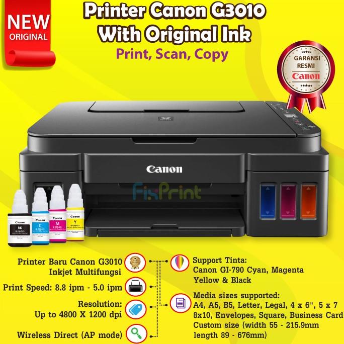 Jual Printer Canon G3010 G 3010 Print Scan Copy Wifi Ink Tank Tinta ...