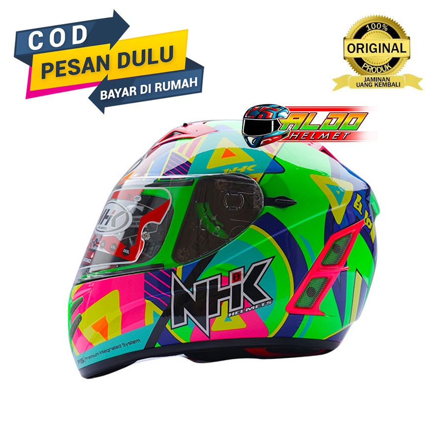 Jual NHK Helm TERMINATOR I Helmet Original NHK TERMINATOR MOTIF PIGMENT ...