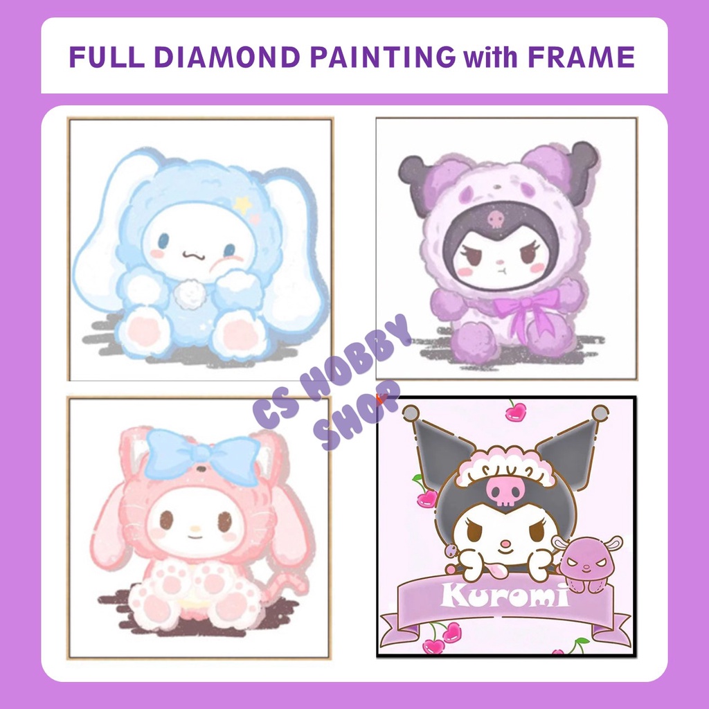 Jual Diamond Painting Diy Anak Dewasa Cute Sanrio Cinnamoroll My Melody