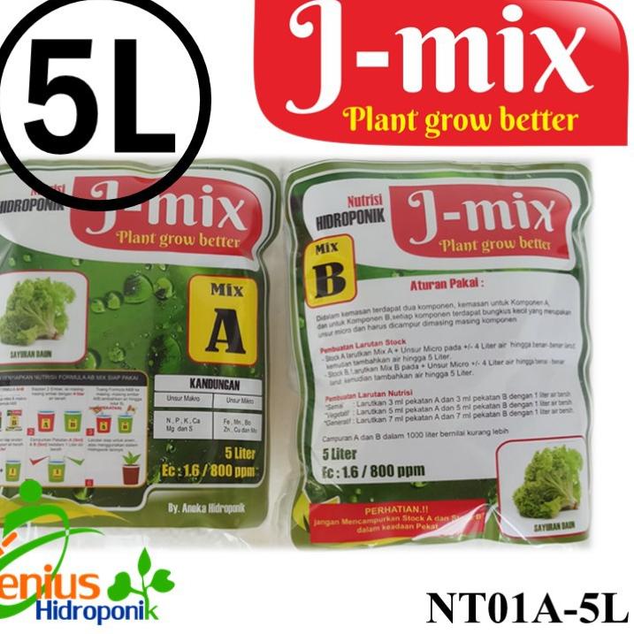 Jual Terjamin AB Mix Sayur Daun Pekatan 5 Liter / AB Mix 5 Liter J-Mix ...