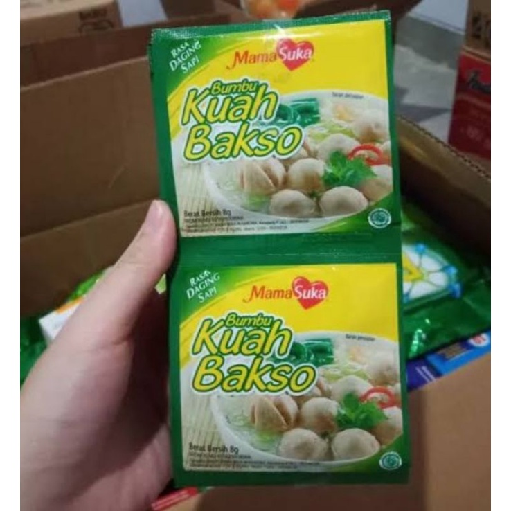 Jual Bumbu Kuah Bakso Mamasuka 8gr Rp 1500 Pcs Shopee Indonesia