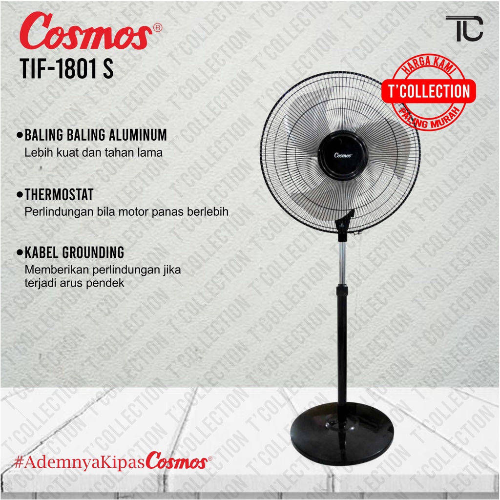 Jual Cosmos TIF -1801 s - Kipas Angin / Stand Fan 18 Inch | Shopee ...