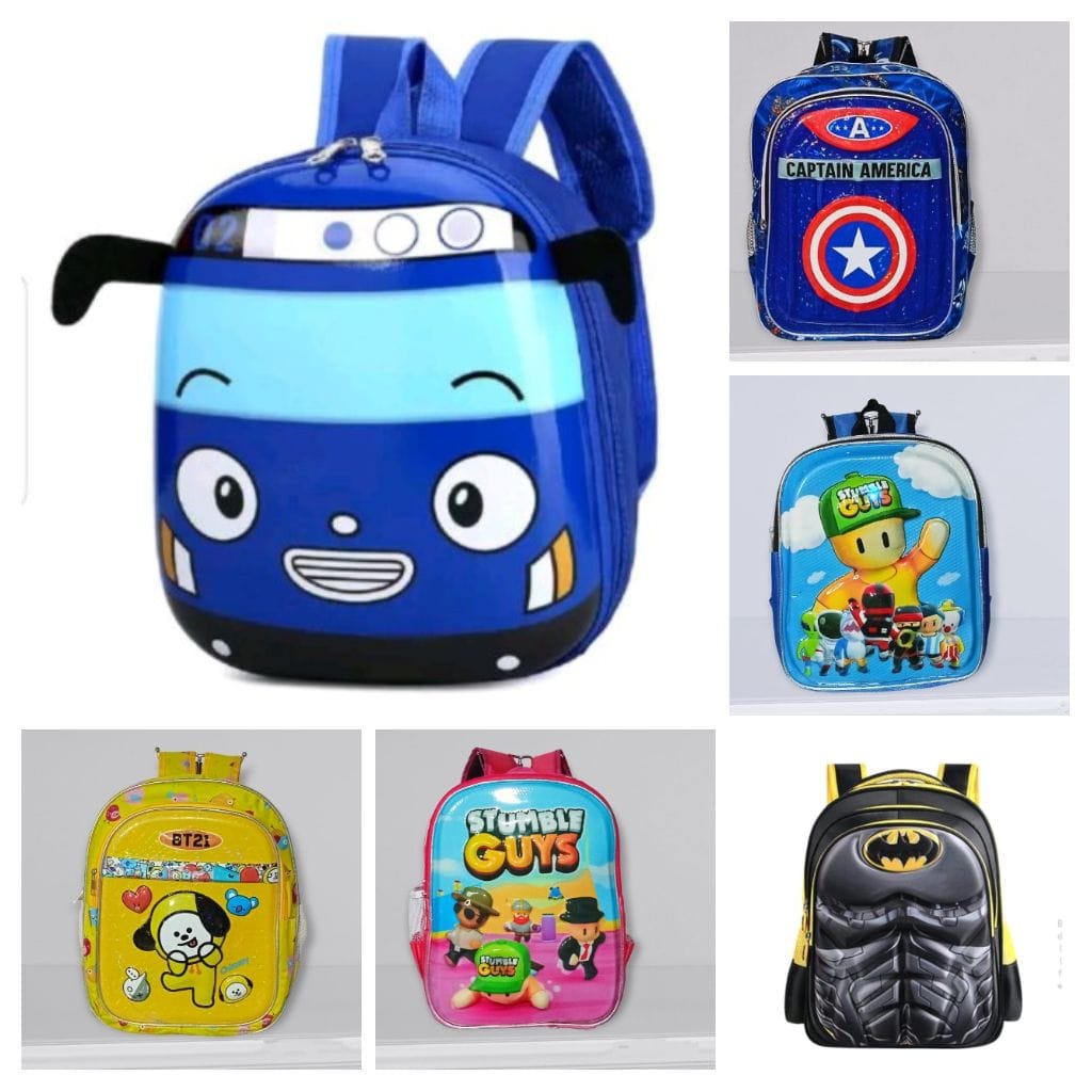 Jual Tas Anak Pwkids 32 backpack mcm black Import dan Tas sekolah