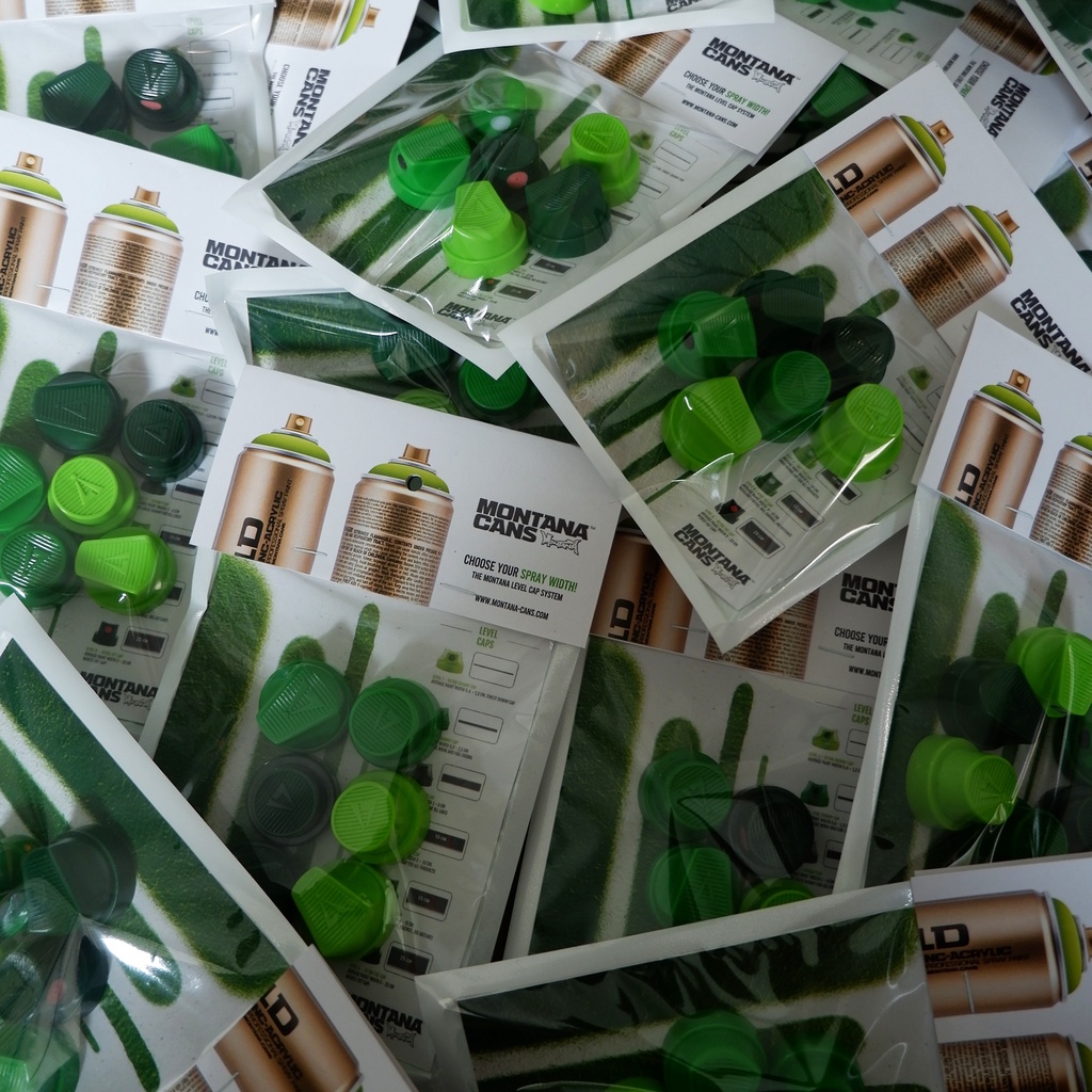 Set Di 6 Punte Per Bomboletta Montana - NYC Fat Cap, Soft, Skinny, Calligrafia - Per Vernice Spray Gold