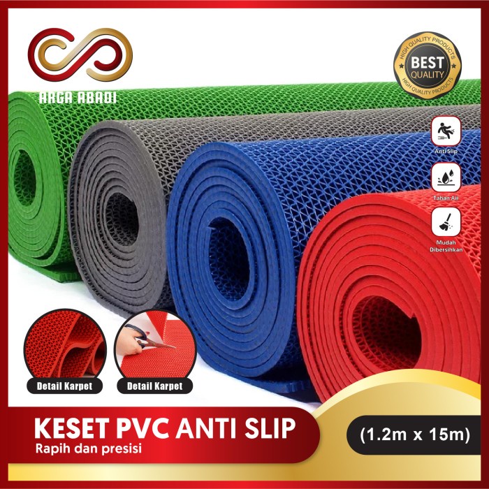Jual Keset Anti Slip PVC S-Type Kamar Mandi Karpet Masjid ROL | Shopee ...